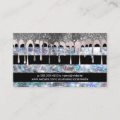 Carte De Visite Flakes d'or violet | Séquence de Parties scintilla (Dos)