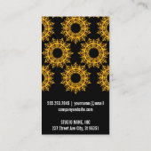 Carte De Visite Flakes | Or / Noir (Dos)