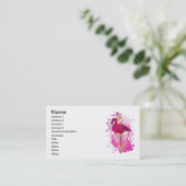 Carte De Visite Flamant rose (Debout devant)