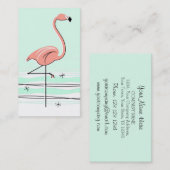 carte de visite Flamant rose (Devant / Derrière)