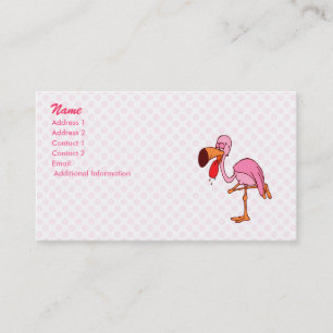 Carte De Visite Flamant rose de bonus