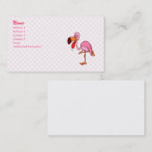 Carte De Visite Flamant rose de bonus (Devant / Derrière)