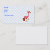 Carte De Visite Flamant rose de Felix (Devant / Derrière)