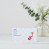 Carte De Visite Flamant rose de Felix (Debout devant)