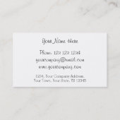 carte de visite Flamant rose Ocean Line (Dos)