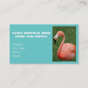 Carte De Visite Flamant rose rose