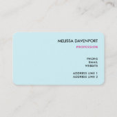 Carte De Visite Flamant rose rose à Santa Hat Noël Whimsical (Dos)