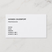 Carte De Visite Flamant rose rose élégant et Feuilles tropicaux (Dos)