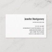 Carte De Visite Flamant rose rose & Hibiscus Tropical Fancy (Dos)