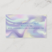 Carte De Visite Flamant rose rose professionnel, Holographie (Dos)