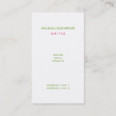 Carte De Visite Flamant rose rose Sucres de canne Santa Hat et Hol (Dos)