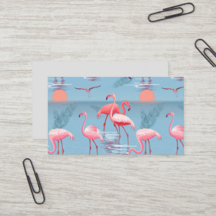 Carte De Visite Flamants Motif 1
