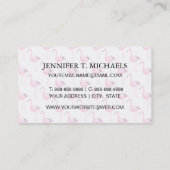 Carte De Visite Flamants roses roses 2 (Dos)