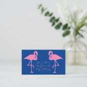 Carte De Visite Flamants roses roses Thunder_Cove Classic (Debout devant)