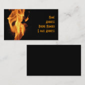 Carte De Visite Flamber chaud (Devant / Derrière)