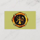 Carte de visite flamboyant 1 de croix maltaise (Dos)