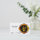 Carte de visite flamboyant 2 de croix maltaise (Debout devant)