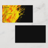Carte De Visite Flames | (Devant / Derrière)