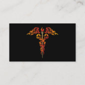 Carte De Visite Flames Caduceus (Dos)
