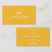 Carte De Visite Flaming Fire (flammes blanches) (Devant / Derrière)