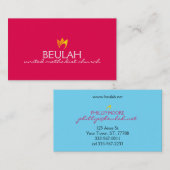 Carte De Visite Flaming Fire (flammes jaune à orange) (Devant / Derrière)