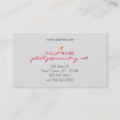 Carte De Visite Flaming Fire (flammes orange) (Dos)