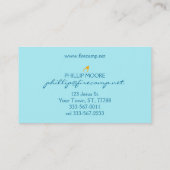 Carte De Visite Flaming Fire (flammes orange à rose) (Dos)