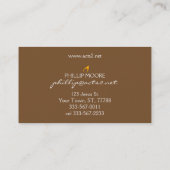 Carte De Visite Flaming Fire (flammes orange à rouge) (Dos)