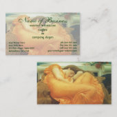 Carte De Visite Flaming June par Lord Frederic Leighton (Devant / Derrière)