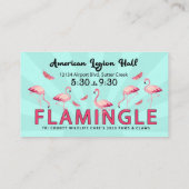 Carte De Visite Flamingle TCWC Enregistrer la date 2020 (Dos)