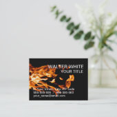 Carte De Visite Flamme (Debout devant)