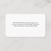 Carte De Visite Flamme de feu | Chef souriant | Culinaire (Dos)