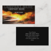 Carte De Visite Flamme dessus (Devant / Derrière)