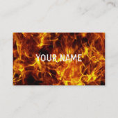 CARTE DE VISITE FLAMME FEU (Dos)