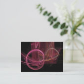 Carte De Visite Flamme fractale 01 (Debout devant)