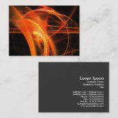 Carte De Visite Flamme Fractale 06 (Devant / Derrière)