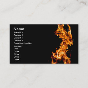 Carte De Visite Flamme orange