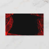 Carte De Visite flamme rouge fractale (Dos)