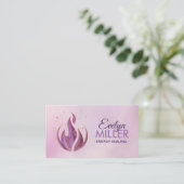 Carte De Visite Flamme violette (Debout devant)