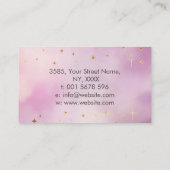 Carte De Visite Flamme violette (Dos)