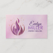 Carte De Visite Flamme violette (Devant)