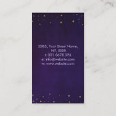 Carte De Visite Flamme violette - Améthyste (Dos)