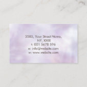 Carte De Visite Flamme violette - Améthyste (Dos)