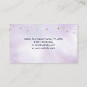 Carte De Visite Flamme violette - Améthyste (Dos)