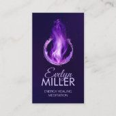 Carte De Visite flamme violette - flamme violette (Devant)