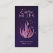 Carte De Visite flamme violette - flamme violette (Devant)