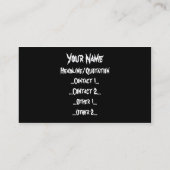 Carte De Visite Flammes (Dos)