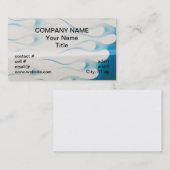 Carte De Visite flammes bleues effilées de hotrod (Devant / Derrière)