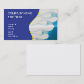 Carte De Visite flammes bleues effilées de hotrod (Devant / Derrière)