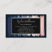 Carte De Visite Flammes de neige d'hiver Brush Strots (Dos)